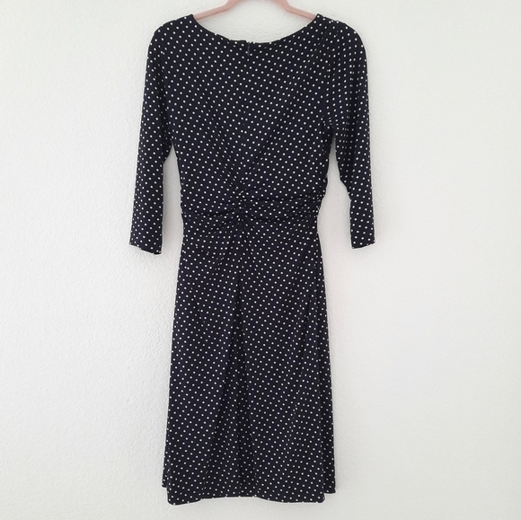 Adrianna Papell Vintage Style Polka Dot Dress 10 - Picture 6 of 6